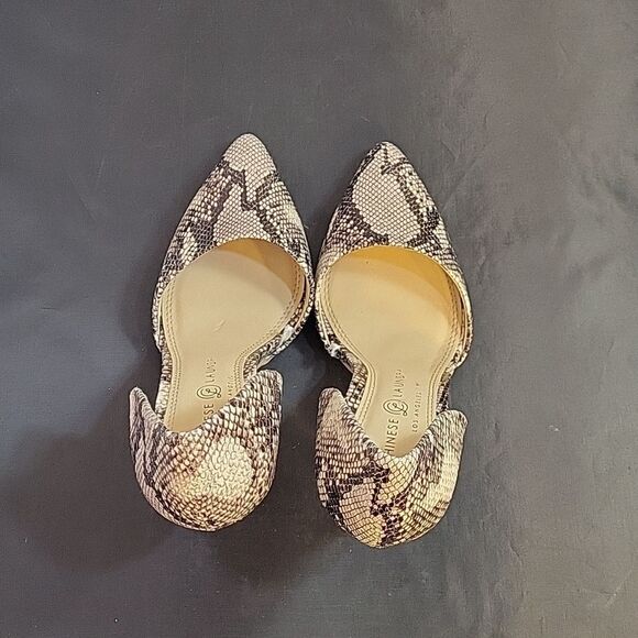 BRAND NEW CHINESE LAUNDRY SNAKESKIN HEEL D'ORSAY POINTED TOE PUMP - Picture 6 of 13